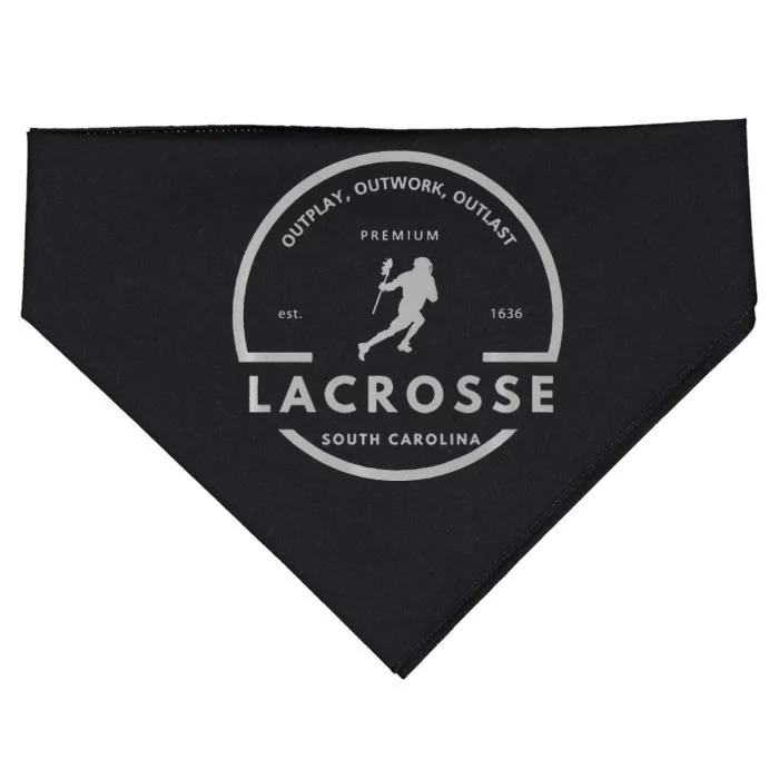 South Carolina Lacrosse USA-Made Doggie Bandana