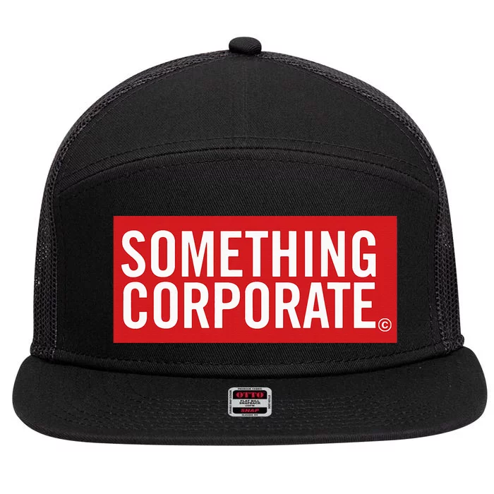 Something Corporate Logo 7 Panel Mesh Trucker Snapback Hat