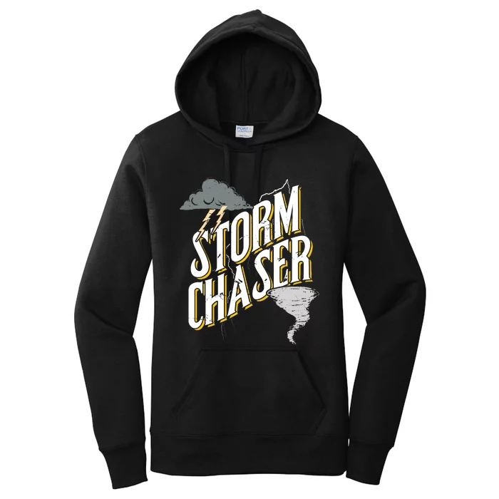 Storm Chaser Lightning | Tornado Hurricane | Storm Chasing Women's Pullover Hoodie