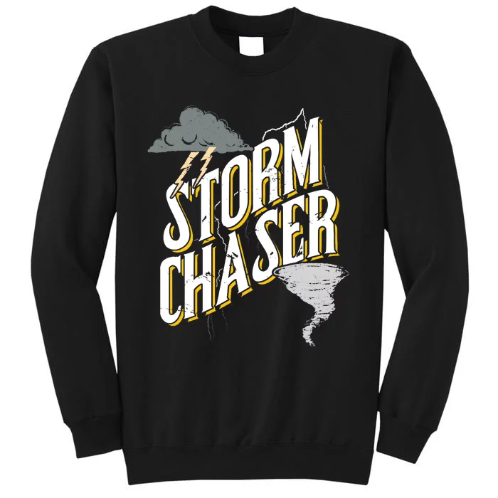 Storm Chaser Lightning | Tornado Hurricane | Storm Chasing Tall Sweatshirt