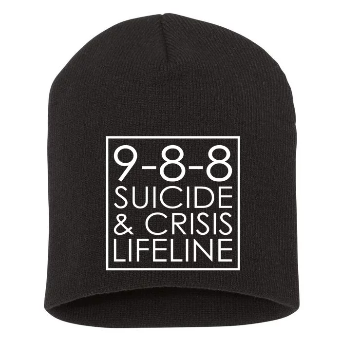 Suicide Crisis Lifeline 988 Vintage Retro Fashion Short Acrylic Beanie