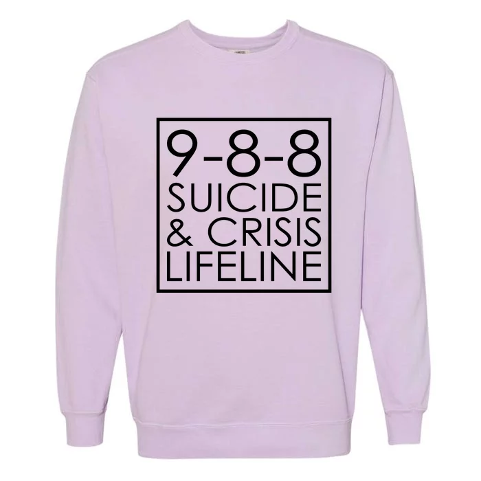 Suicide Crisis Lifeline 988 Vintage Retro Fashion Garment-Dyed Sweatshirt