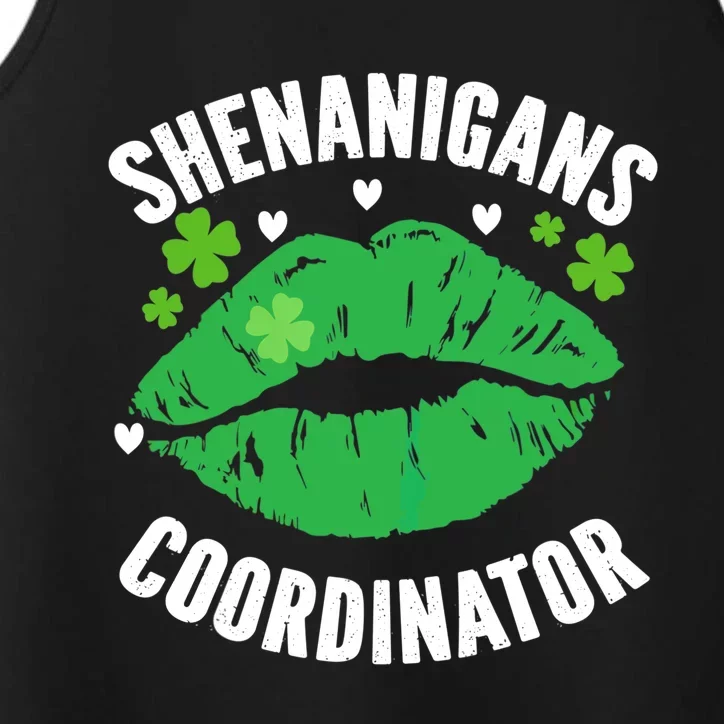 Shenanigans Coordinator Lips Sexy Shamrock St Patrick's Day Performance Tank