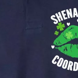 Shenanigans Coordinator Lips Sexy Shamrock St Patrick's Day Softstyle Adult Sport Polo