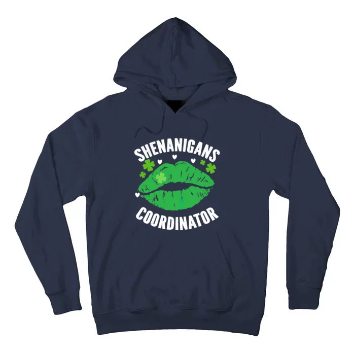 Shenanigans Coordinator Lips Sexy Shamrock St Patrick's Day Tall Hoodie