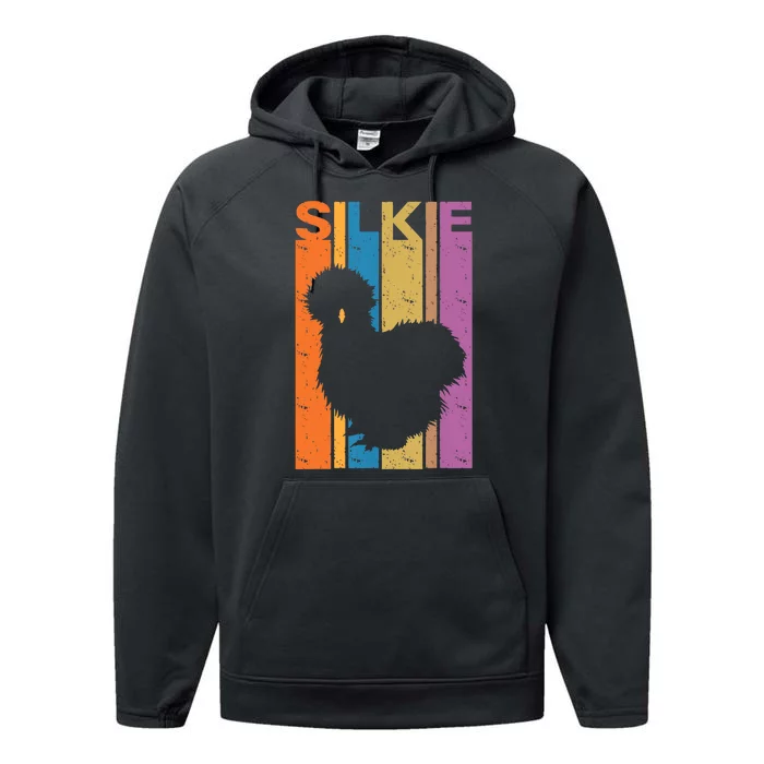 Silkie chicken lover breeder poultry Performance Fleece Hoodie