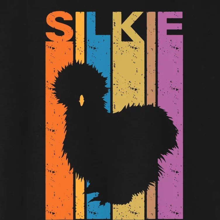 Silkie chicken lover breeder poultry Women's Crop Top Tee