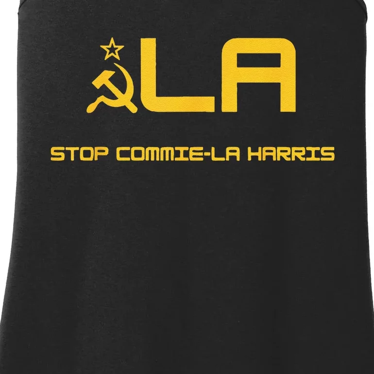 Stop Commie La Harris Stop Kamala Trump 2024 Ladies Essential Tank