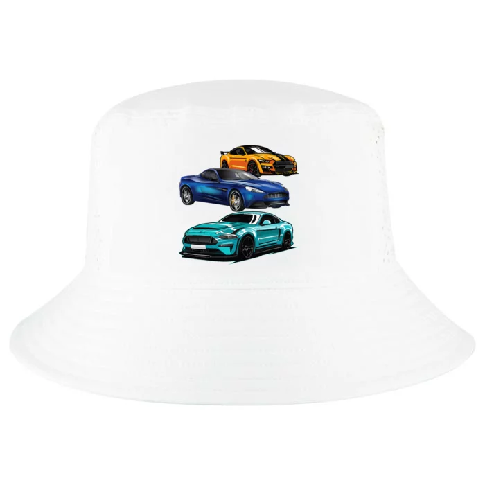 Sport Cars Lovers Gift Street Racing Fans Cool Comfort Performance Bucket Hat