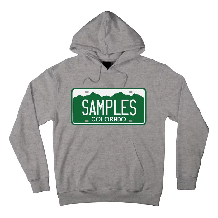 Samples Colorado License Plate Hoodie