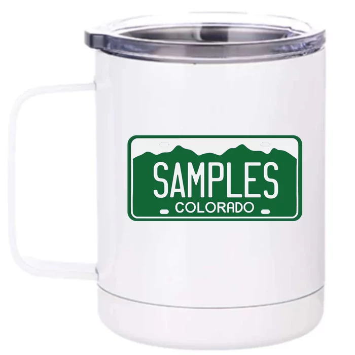 Samples Colorado License Plate Front & Back 12oz Stainless Steel Tumbler Cup