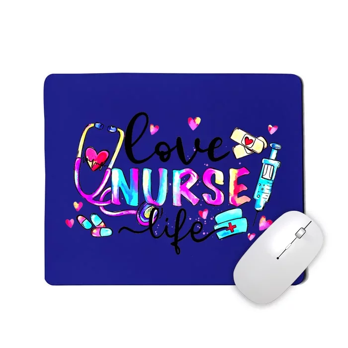 Stethoscope Cute Love Nursing Valentines Nurse Life Gift Mousepad