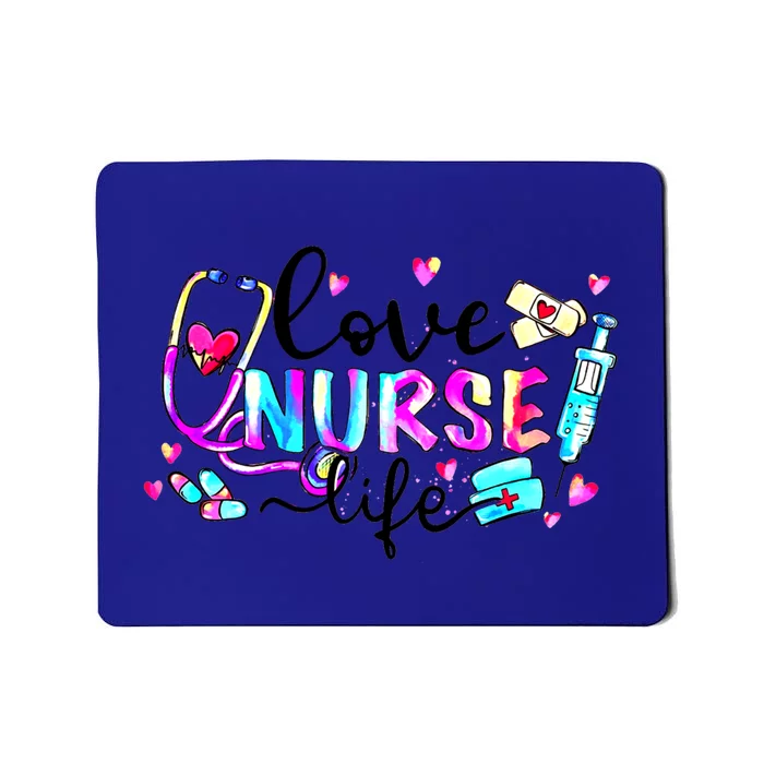 Stethoscope Cute Love Nursing Valentines Nurse Life Gift Mousepad