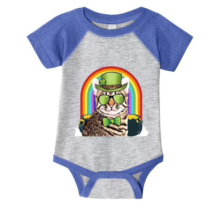 Savannah Cat Leprechaun Funny St Patricks Day Gift Infant Baby Jersey Bodysuit