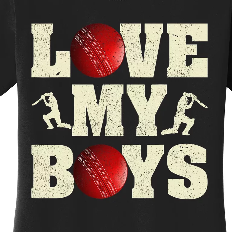 Superhero Cricket Legend Funny Cricket Player Women's T-Shirt