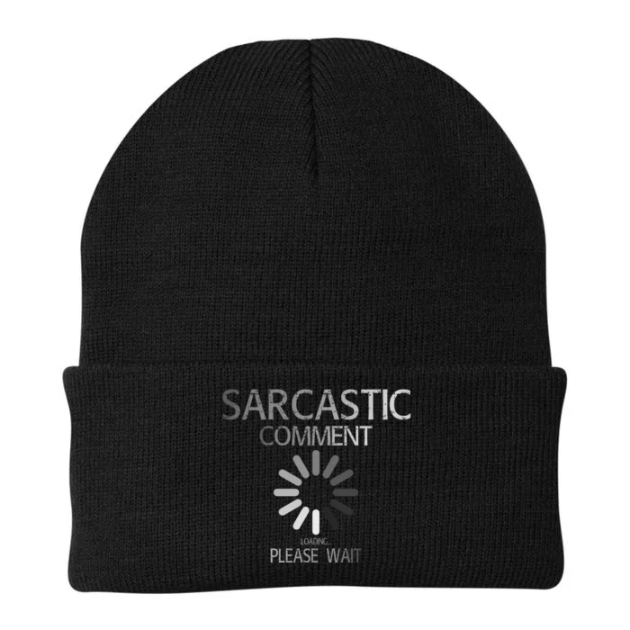 Sarcastic Comment Loading Please Wait Knit Cap Winter Beanie