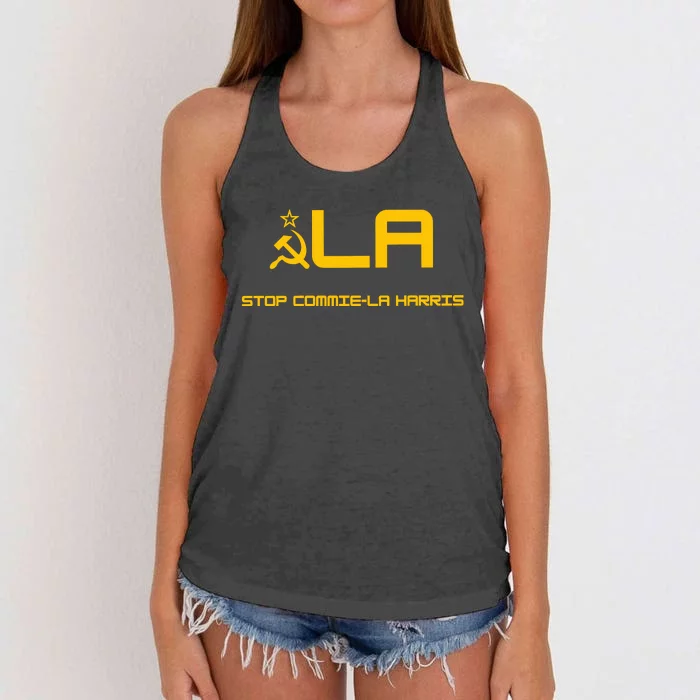 Stop Commie La Harris Women's Knotted Racerback Tank