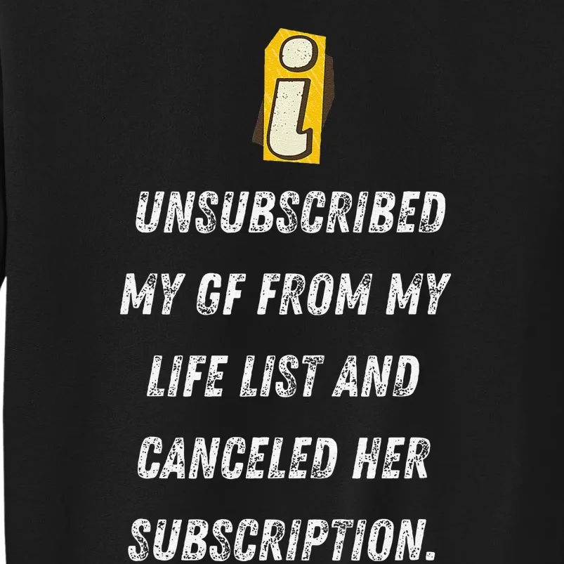 Subscription Canceled Life’S New Chapter Gift Tall Sweatshirt