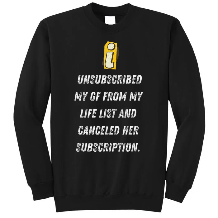 Subscription Canceled Life’S New Chapter Gift Tall Sweatshirt