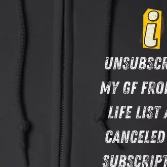 Subscription Canceled Life’S New Chapter Gift Full Zip Hoodie