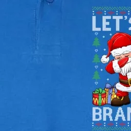 Santa Claus Let’s Go Braden Brandon Christmas Ugly Sweater Cool Gift Softstyle Adult Sport Polo