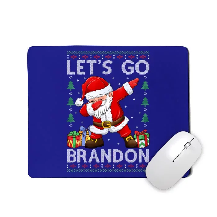 Santa Claus Let’s Go Braden Brandon Christmas Ugly Sweater Cool Gift Mousepad