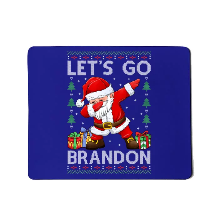 Santa Claus Let’s Go Braden Brandon Christmas Ugly Sweater Cool Gift Mousepad