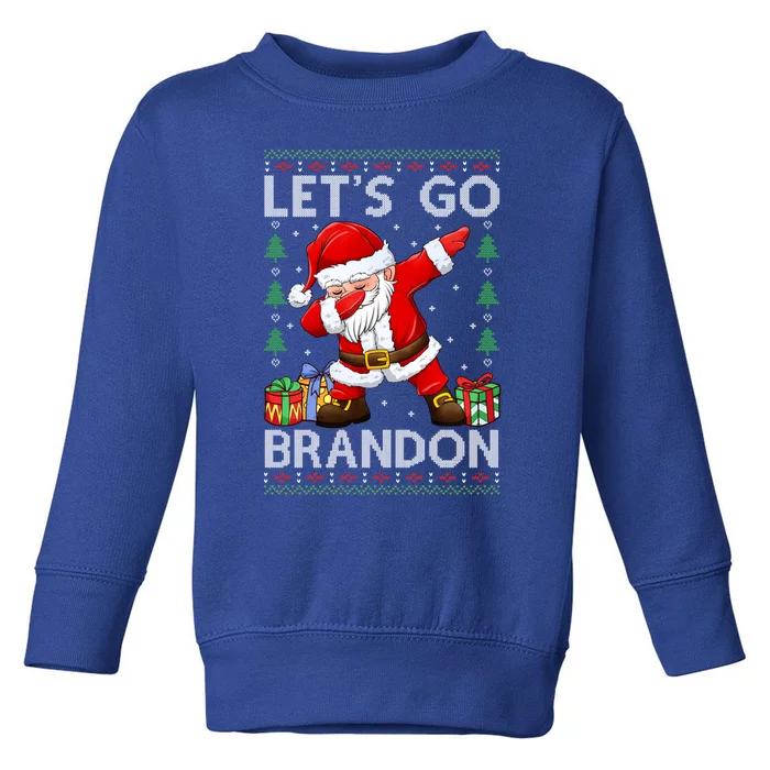 Santa Claus Let’s Go Braden Brandon Christmas Ugly Sweater Cool Gift Toddler Sweatshirt