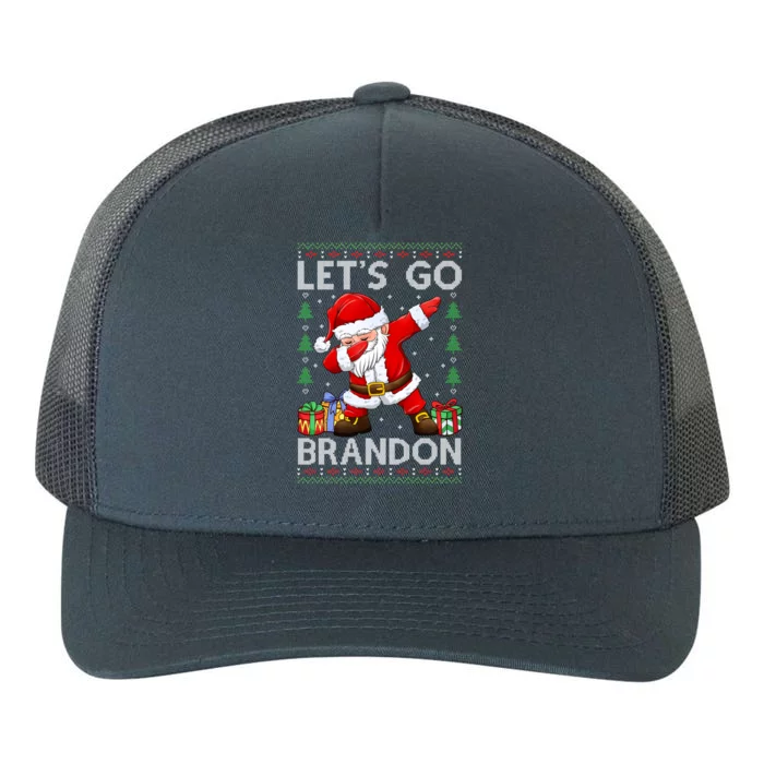 Santa Claus Let’s Go Braden Brandon Christmas Ugly Sweater Cool Gift Yupoong Adult 5-Panel Trucker Hat