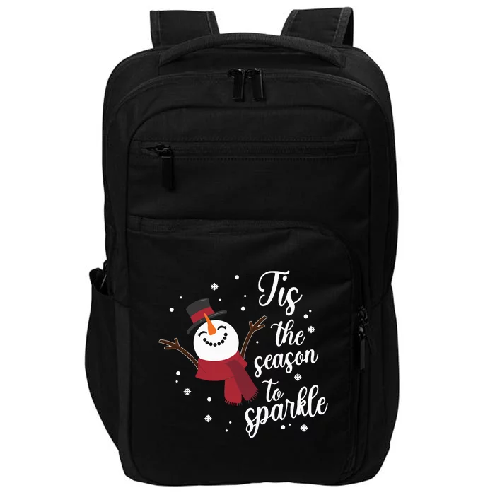 Snowman Christmas Let It Snowman Impact Tech Backpack