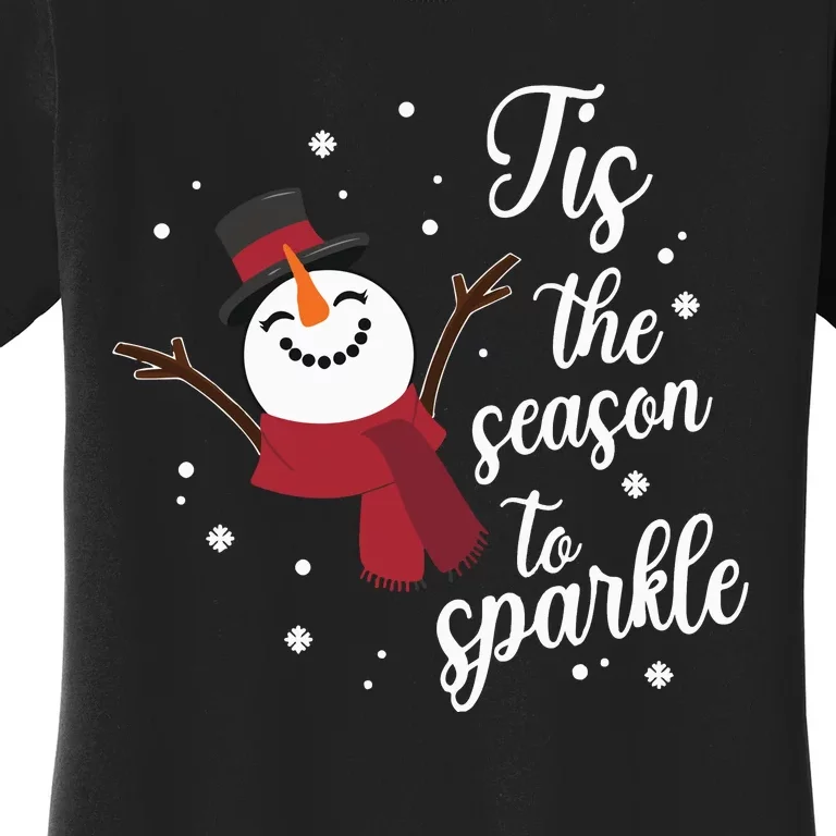 Snowman Christmas Let It Snowman Women's T-Shirt