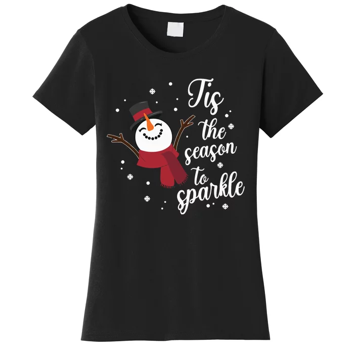 Snowman Christmas Let It Snowman Women's T-Shirt