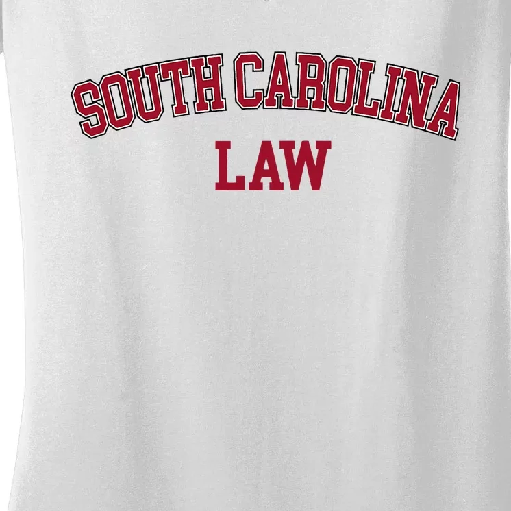 South Carolina Law Attorney Bar Graduate Lawyer Women's V-Neck T-Shirt