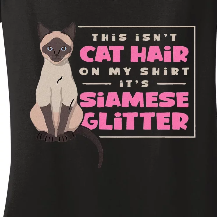 Siamese Cat Lover Women's V-Neck T-Shirt