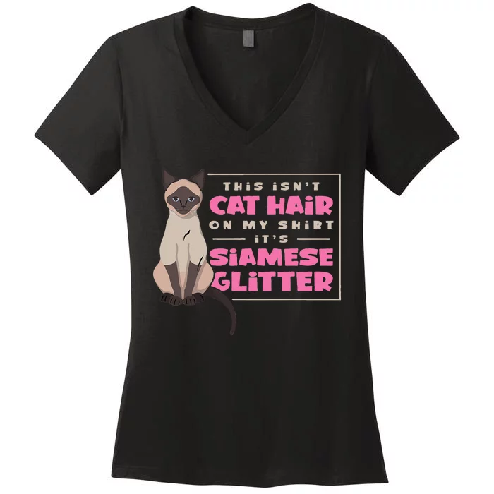 Siamese Cat Lover Women's V-Neck T-Shirt