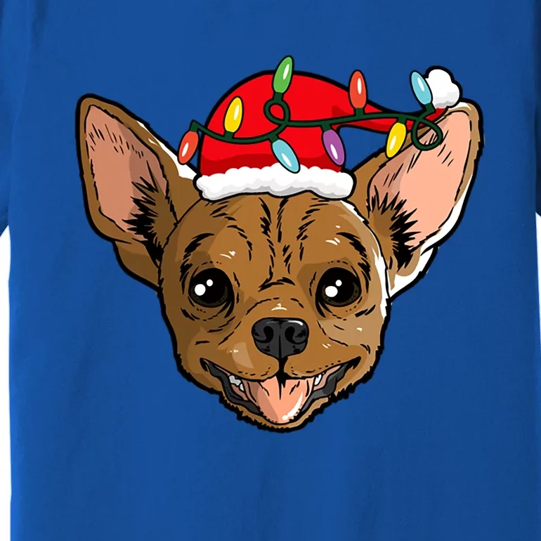 Santa Chihuahua Light Christmas Great Gift Premium T-Shirt