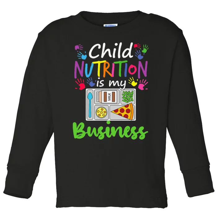 School Cafeteria Lunch Lady Child Nutrition Is My Business Toddler Long Sleeve Shirt