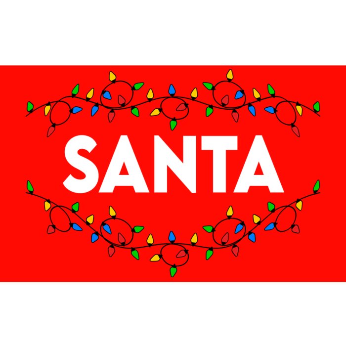 Santa Christmas Lights Funny Matching Couples Christmas Bumper Sticker