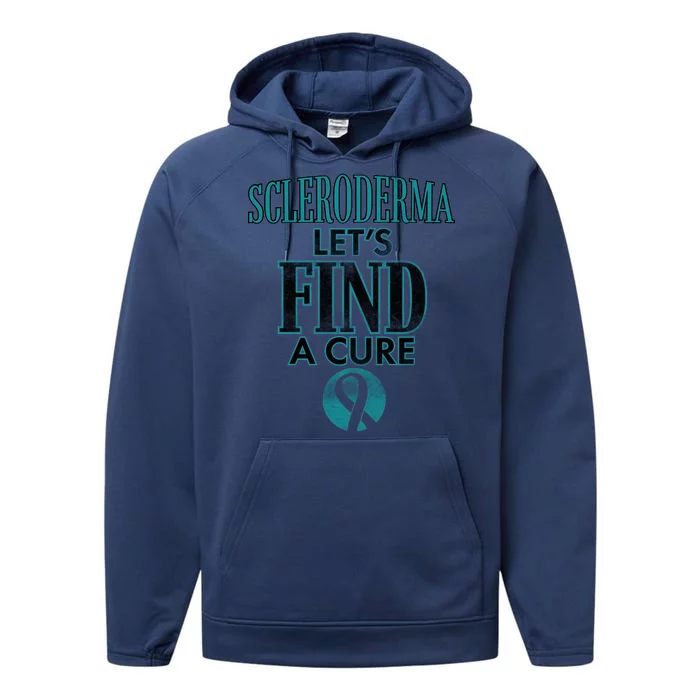 Scleroderma Let's Find A Cure Performance Fleece Hoodie