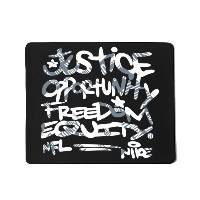 Steelers Coach Mike Tomlin Justice Opportunity Equity Freedom Mousepad