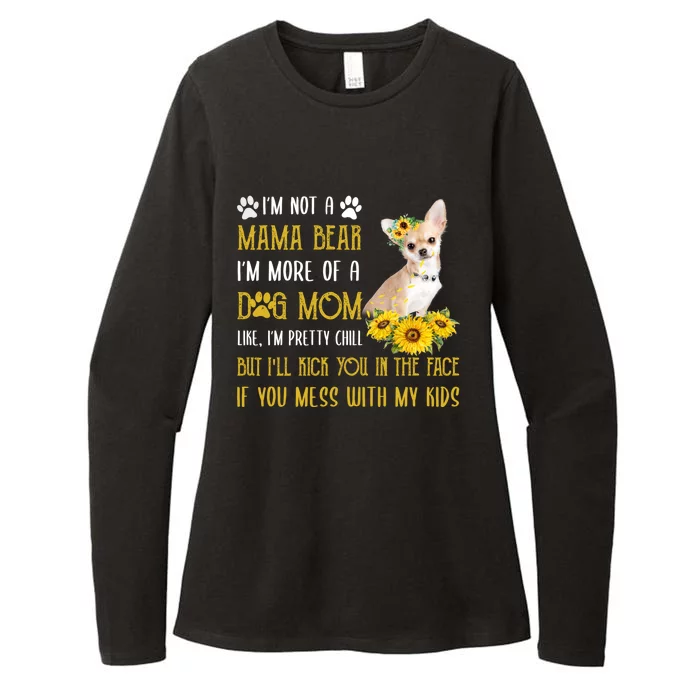 Sunflower Chihuahua Mom Mothers Day Dog Mom Gift Womens CVC Long Sleeve Shirt