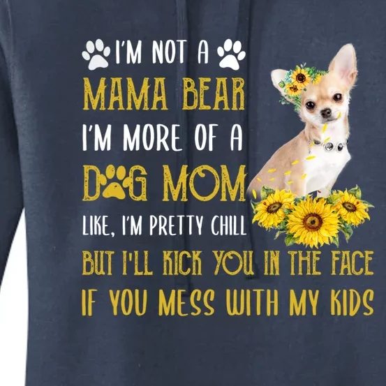 Sunflower Chihuahua Mom Mothers Day Dog Mom Gift Women's Pullover Hoodie