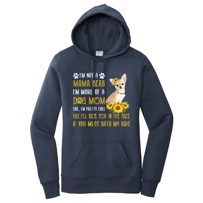 Sunflower Chihuahua Mom Mothers Day Dog Mom Gift Women's Pullover Hoodie