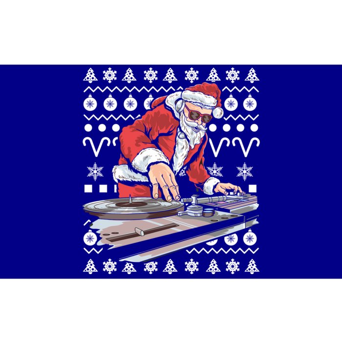 Santa Claus Music Dj Ugly Christmas Cool Gift Bumper Sticker