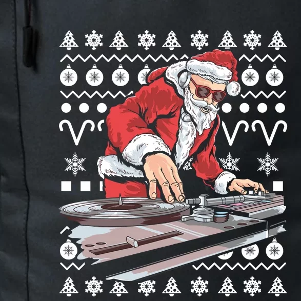 Santa Claus Music Dj Ugly Christmas Cool Gift Daily Commute Backpack