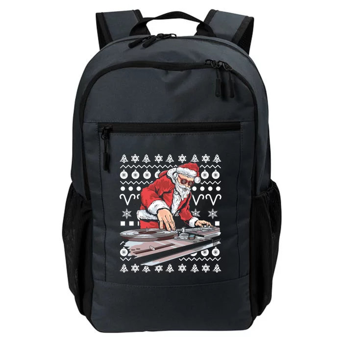 Santa Claus Music Dj Ugly Christmas Cool Gift Daily Commute Backpack