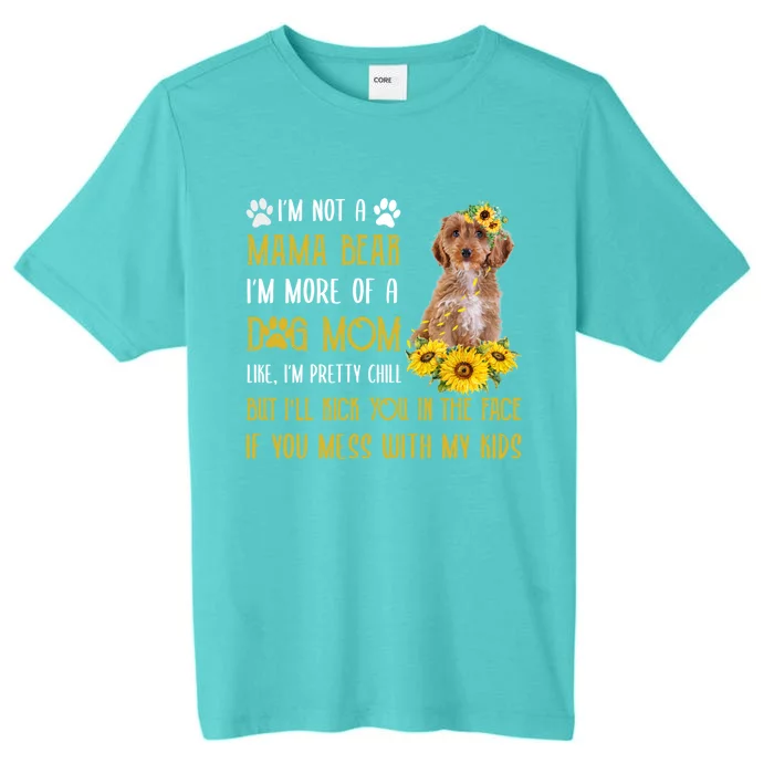 Sunflower Cockapoo Mom Mothers Day Dog Mom Great Gift ChromaSoft Performance T-Shirt