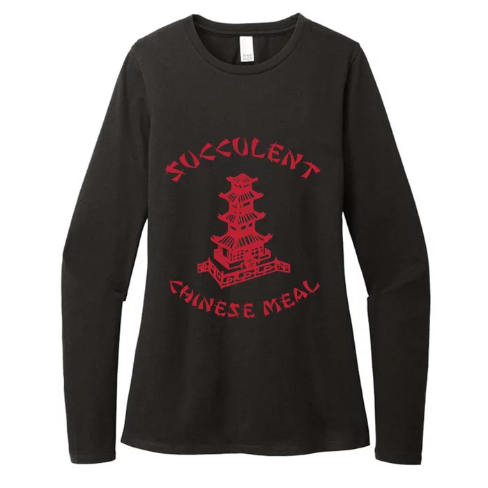 Succulent Chinese Meal Chinese Take Out Take Away Womens CVC Long Sleeve Shirt