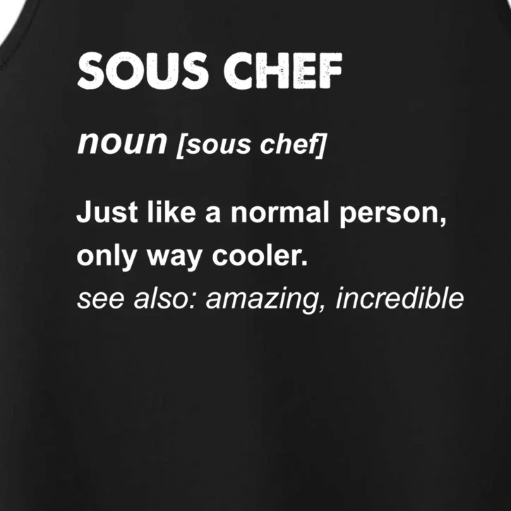 Sous Chef Meaningful Gift Performance Tank