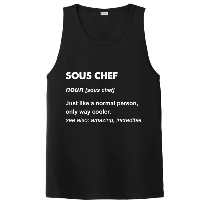 Sous Chef Meaningful Gift Performance Tank